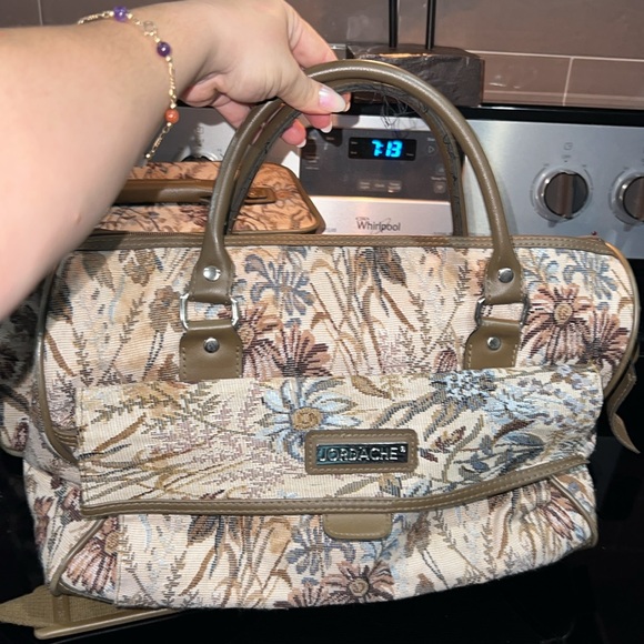 Vintage Jordache Makeup Bag Suitcase & Overnight weekender Bag. - Picture 3 of 12